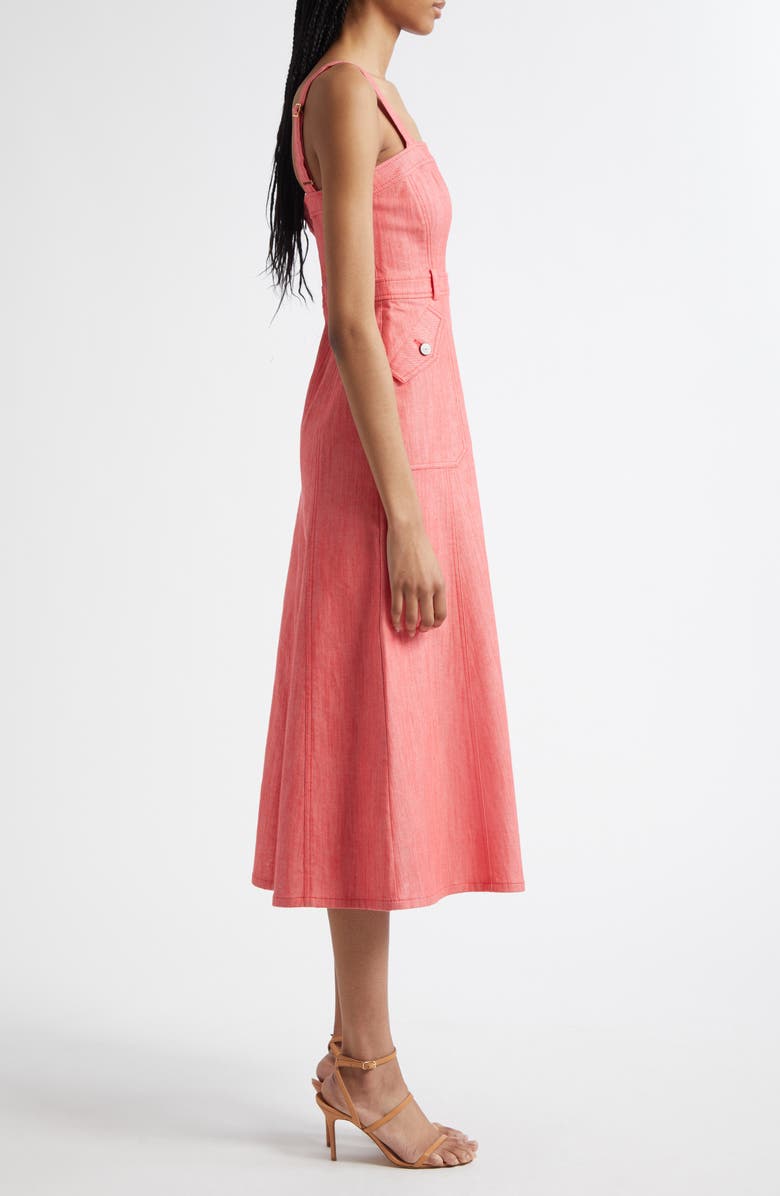 Cinq à Sept Malani A-Line Dress, Alternate, color, Cherry Lemon