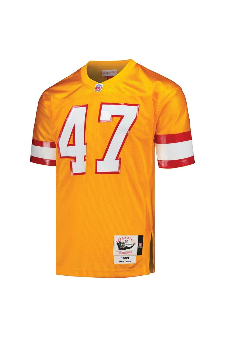 Men's Mitchell & Ness John Lynch Orange Tampa Bay Buccaneers 1993 Authentic Throwback Retired Player Jersey, Alternate, color, Orange