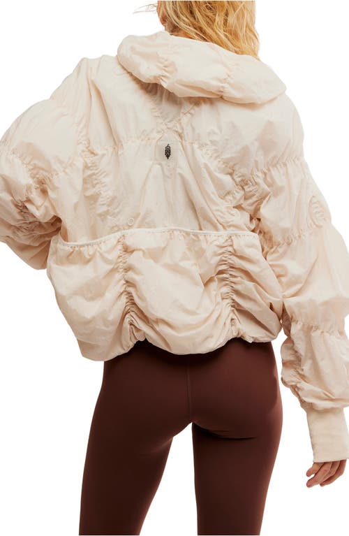 Free People Fp Light Packer Water Resistant Hiking Pullover In Bleached Clay