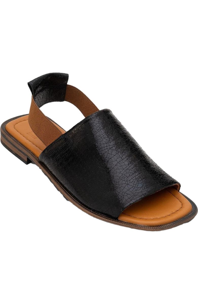 Forever & Always Shoes Fuela Leather Elastic Flat Sandals, Main, color,