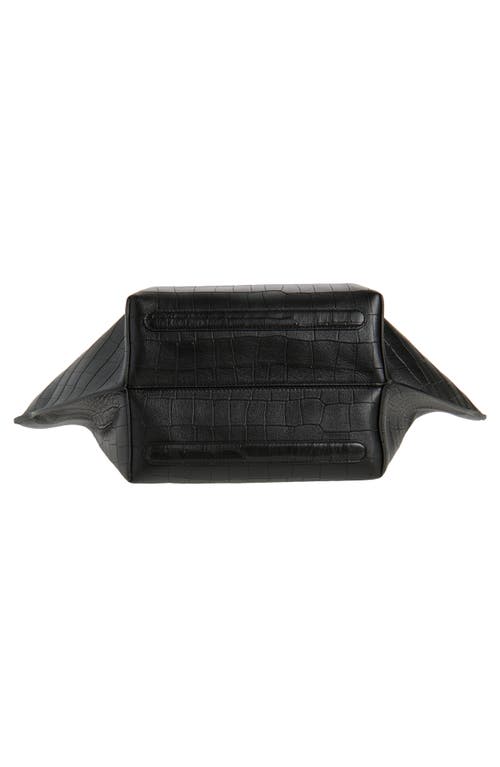 Ree Projects Medium Ann Croc Embossed Leather Tote