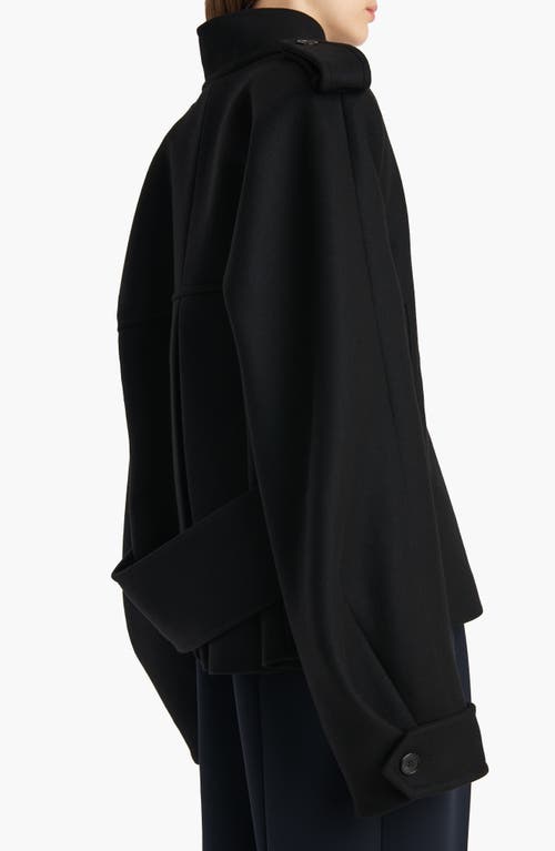 Khaite Dean Double-breasted Wool-blend Coat In Black