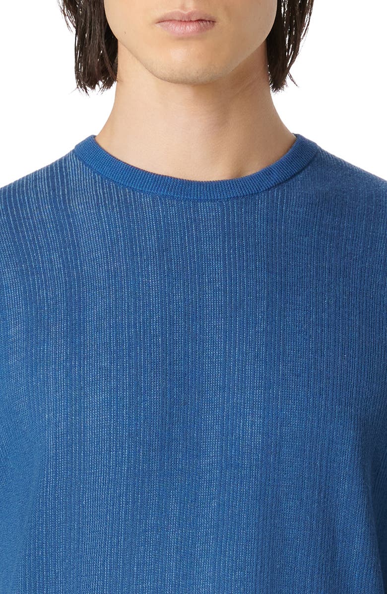 Bugatchi Cotton & Silk Crewneck Sweater, Alternate, color, Slate