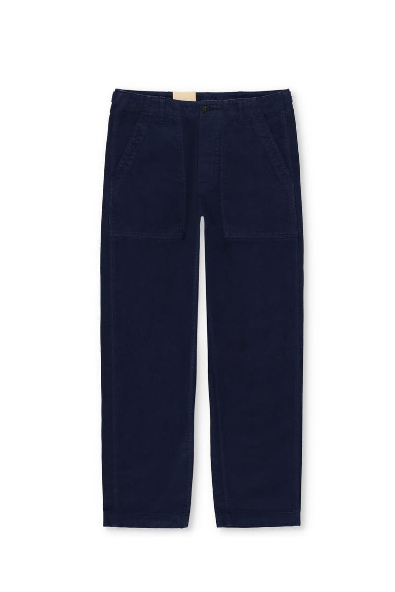 Newfatigue Twill Cotton Fatigue Trousers, Main, color, BLUE