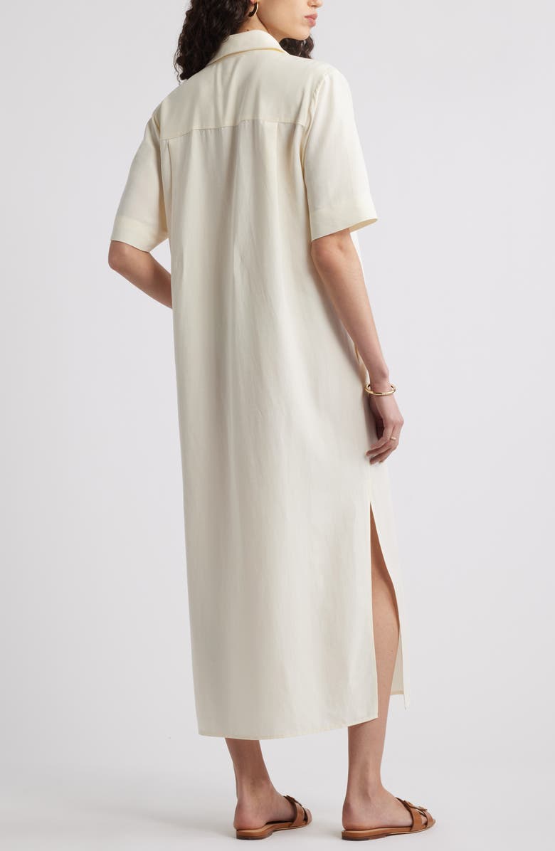 Nordstrom Button Front Shirtdress, Alternate, color, Ivory Tofu