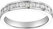 LuvMyJewelry Amber 14K Gold Round Diamond Studded Stackable Band Ring - 0.68cts