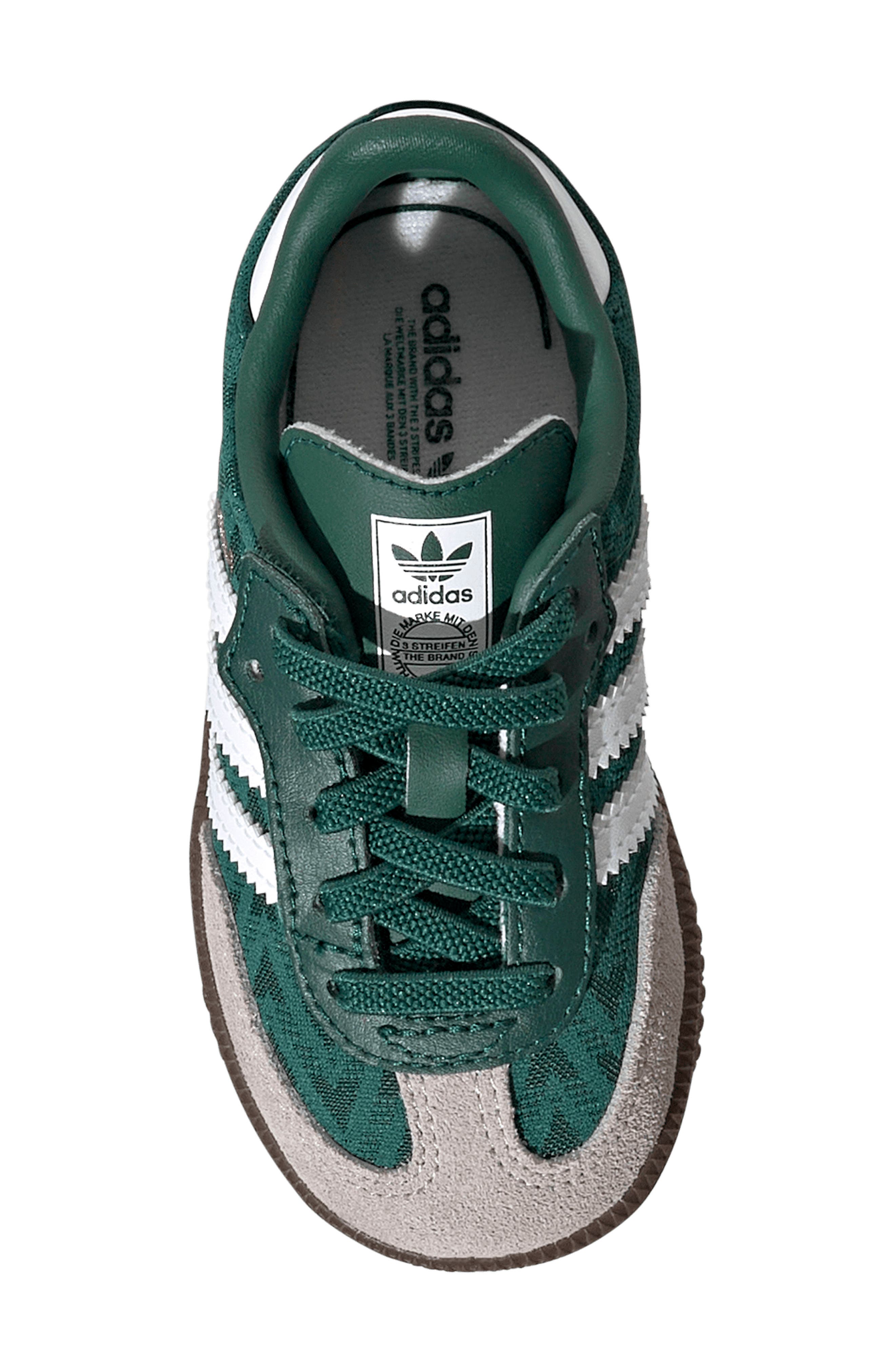 adidas Kids' Samba OG Sneaker, Alternate, color, Green/ White/ Gum