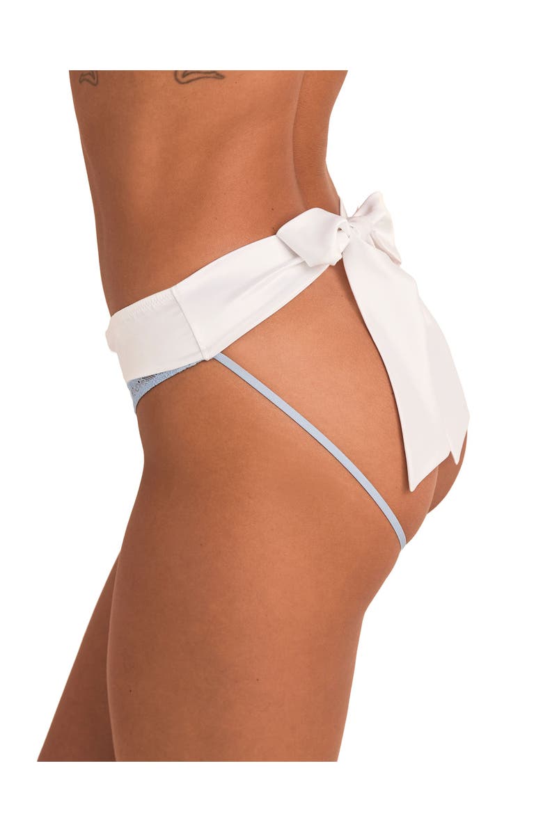 Adore Me Amaya Crotchless Panties, Alternate, color, Medium Blue