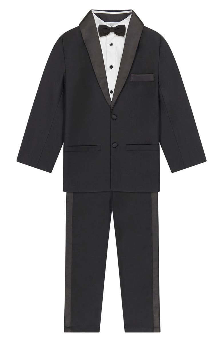 Andy & Evan Four-Piece Tuxedo Set, Main, color, Black
