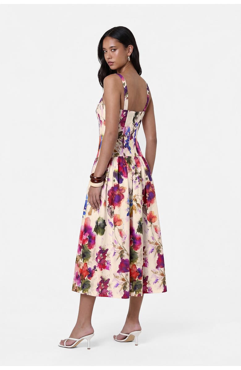 NICHOLAS Makenna Floral Dress, Alternate, color, Watercolor Flora