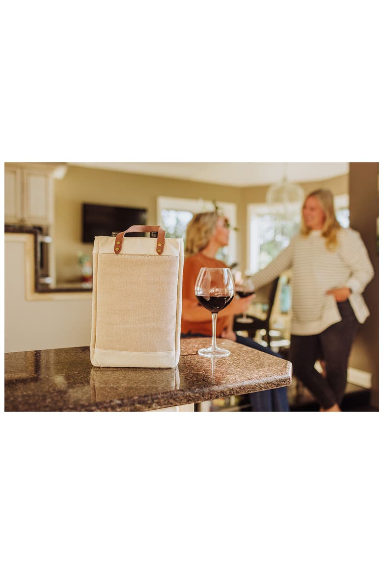 Pinot 2 Bottle Wine Bag, Alternate, color, BEIGE