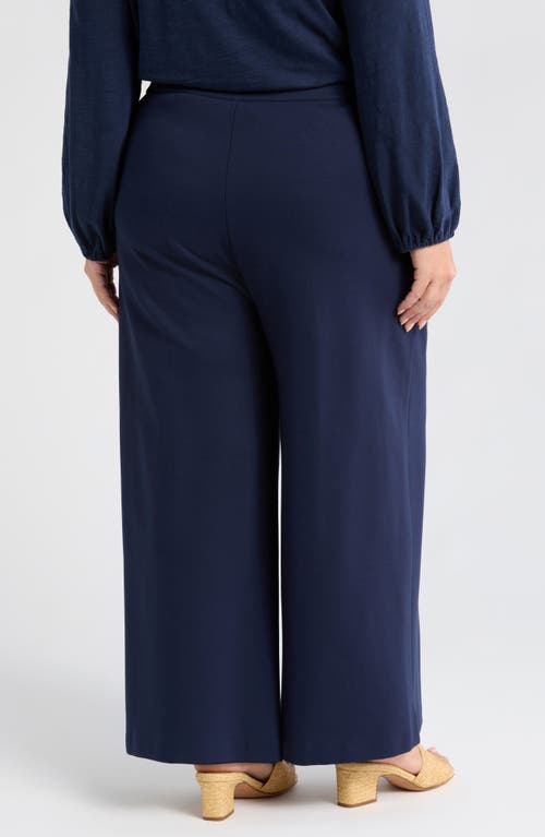 Caslonr Caslon(r) Wide Leg Crop Pants In Navy Blazer