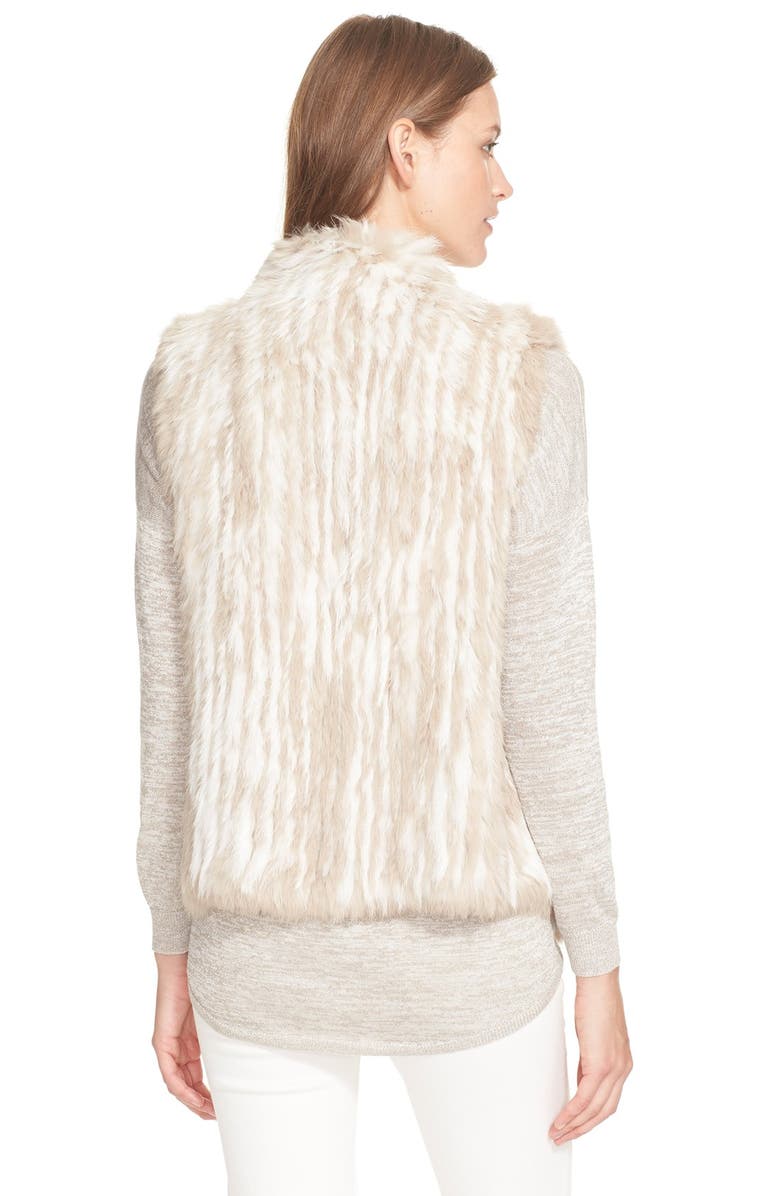 Joie 'Mahoney' Genuine Rabbit Fur Vest, Alternate, color, 
