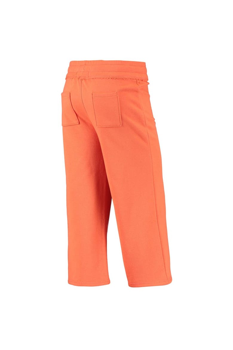 Women's Junk Food Orange Cleveland Browns Cropped Pants, Alternate, color, Orange