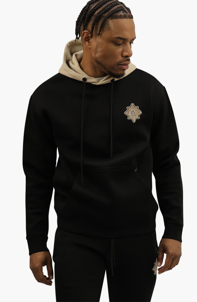 Roberto Vino Milano Strength Premium Blend Hoodie, Main, color, Black
