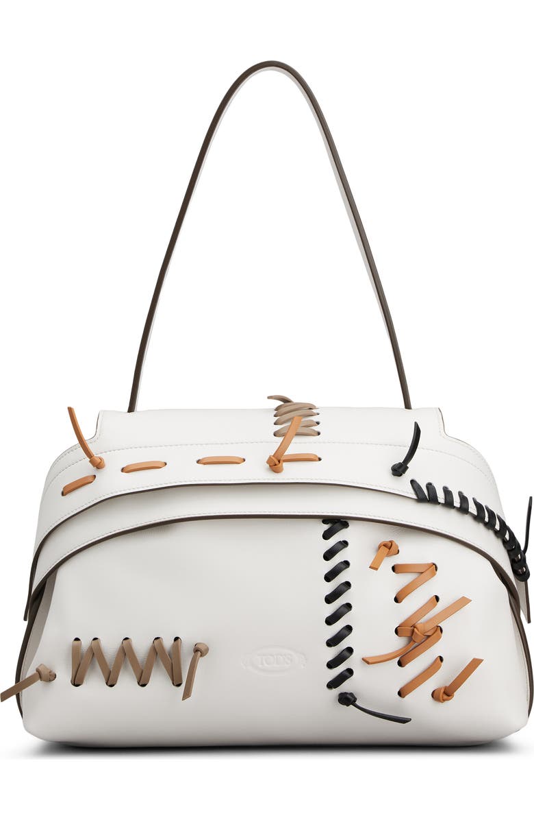 Tod's Small Wave Monospalla Shoulder Bag, Main, color, White