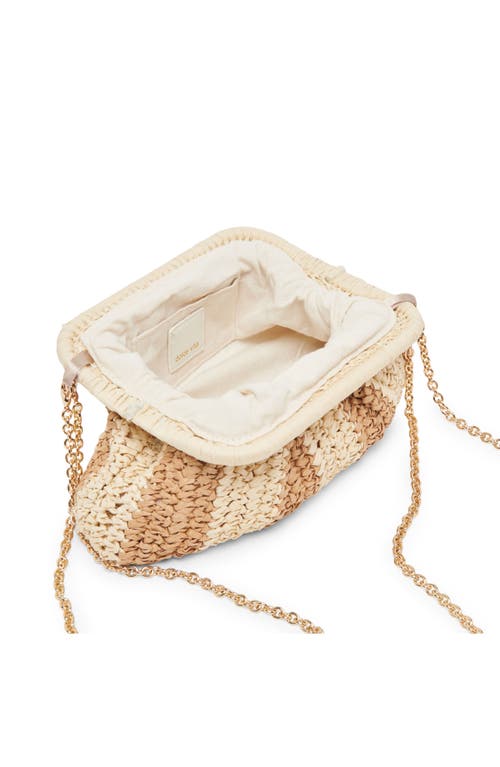 Dolce Vita Hydra Convertible Raffia Clutch In Natural