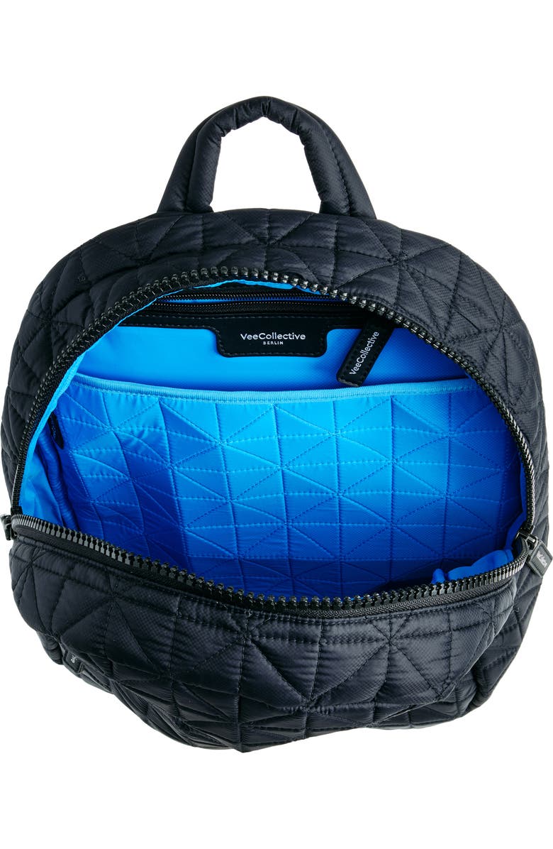 VeeCollective Vee Water Repellent Quilted Nylon Backpack, Alternate, color,