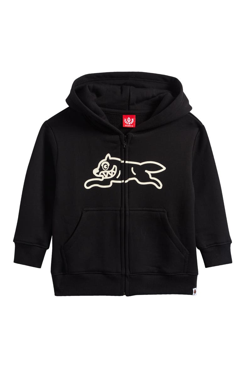 Kids' Dog Town Zip-Up Hoodie, Main, color, BLACK