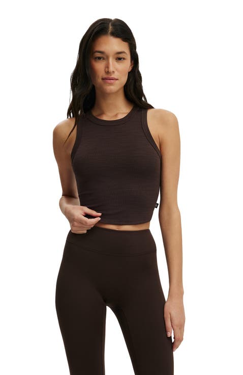 Women's Active Rib Curved Hem Tank