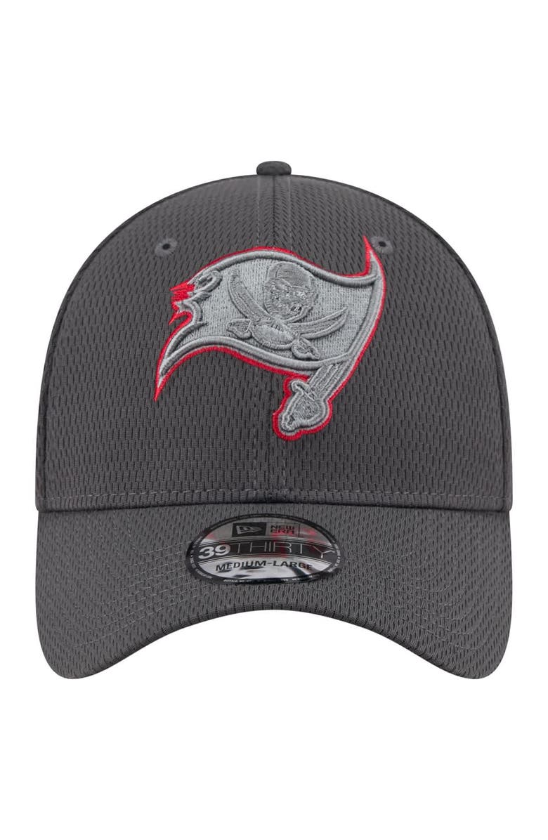 New Era Men's New Era Graphite Tampa Bay Buccaneers  Main 39THIRTY Flex Hat, Alternate, color, 