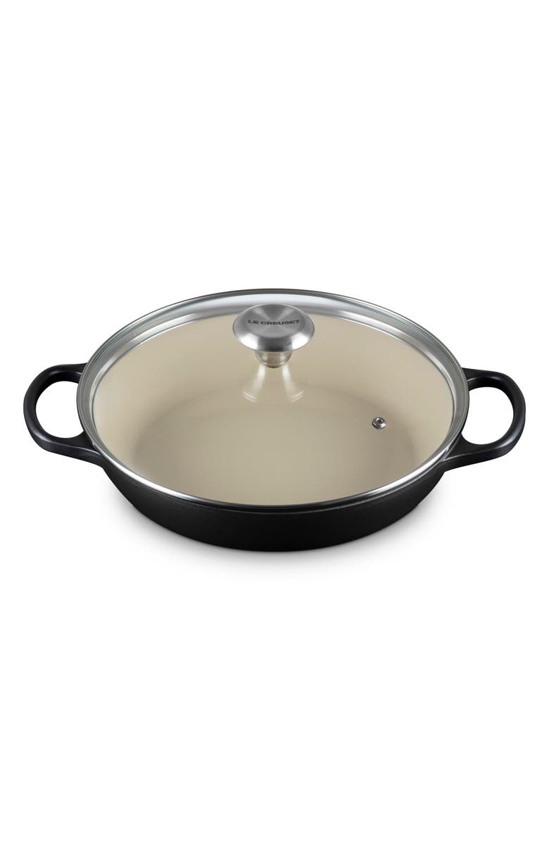 Le Creuset Signature 2.25-Quart Enameled Cast Iron Braiser, Main, color, Licorice