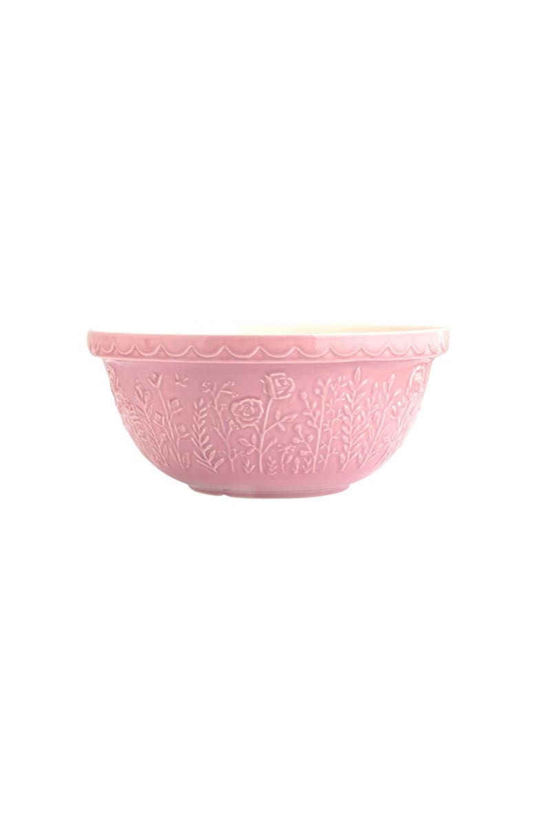 MASON CASH In The Meadow Rose Size 12 Mixing Bowl, 4.25 Quart, Pink, Main, color,