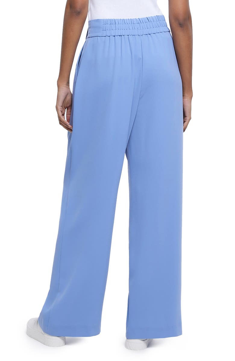 River Island Pleat Front Wide Leg Trousers, Alternate, color, 