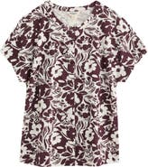 Seasalt Cornwall Tor Grass Floral Organic Cotton Jersey Button-Up Shirt