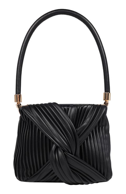 Pleated Knot Handbag