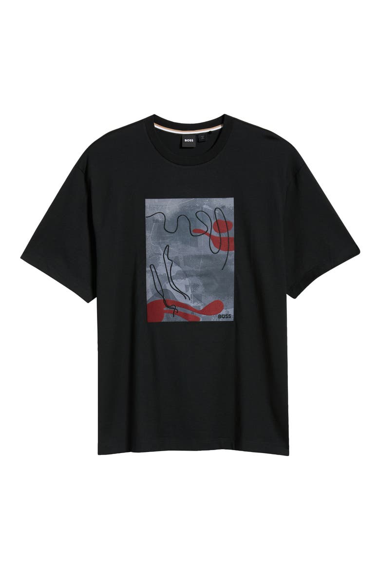 Tames Cotton Graphic T-Shirt, Alternate, color, BLACK