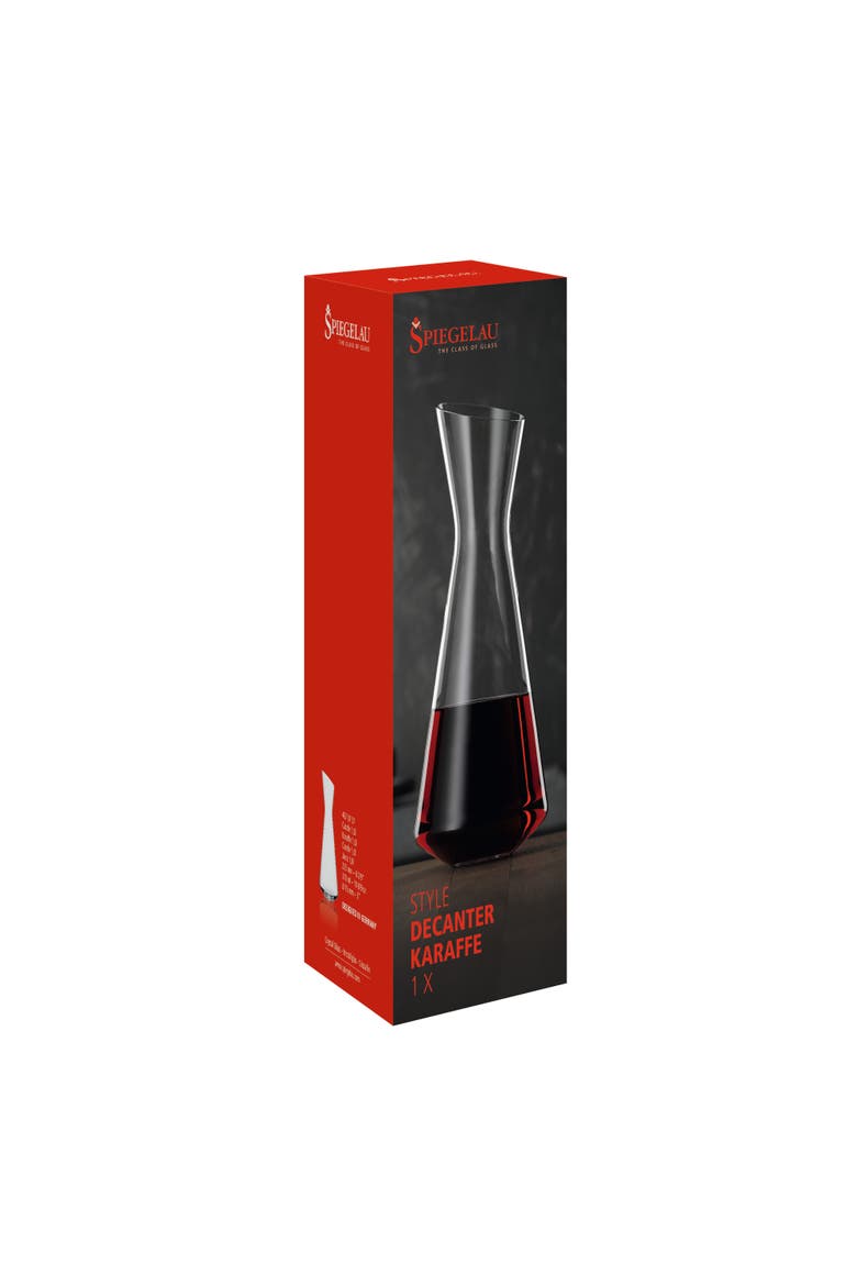 Style 1L Wine Decanter, Alternate, color, Clear