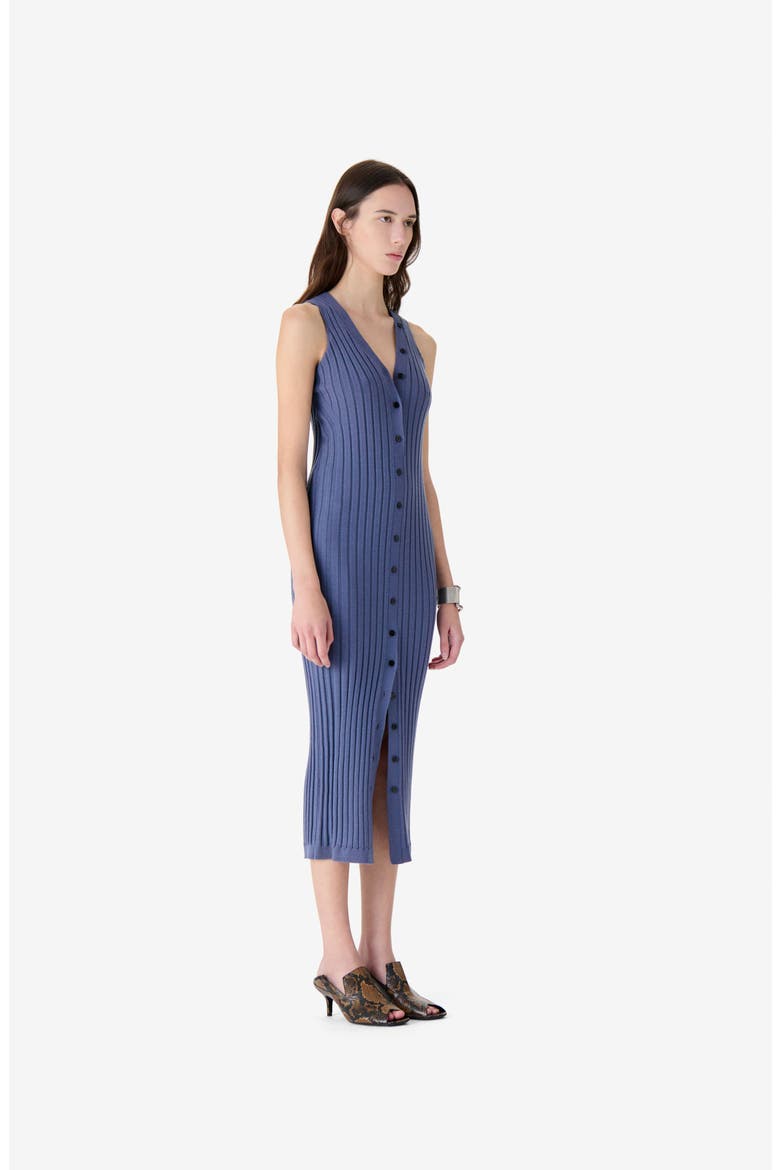 Lyliane Knit Dress, Alternate, color, Storm Blue