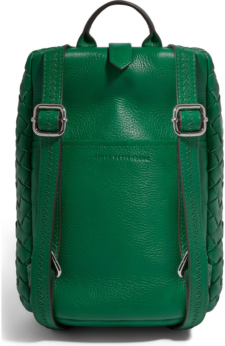 AIMEE Tamitha Woven Mini Backpack, Alternate, color, Kelly Green Woven