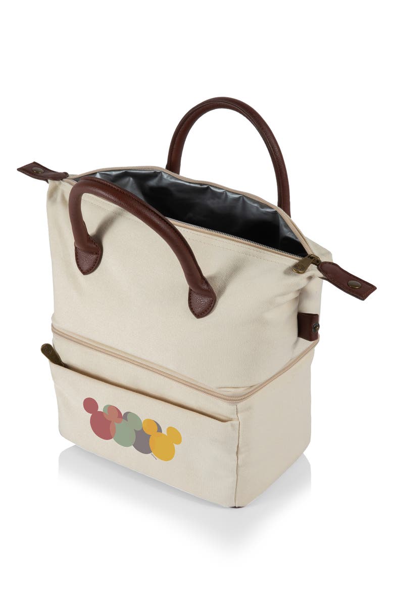 Picnic Time x Disney Mickey Mouse Urban Insulated Lunch Cooler, Alternate, color, Beige With Brown Accents