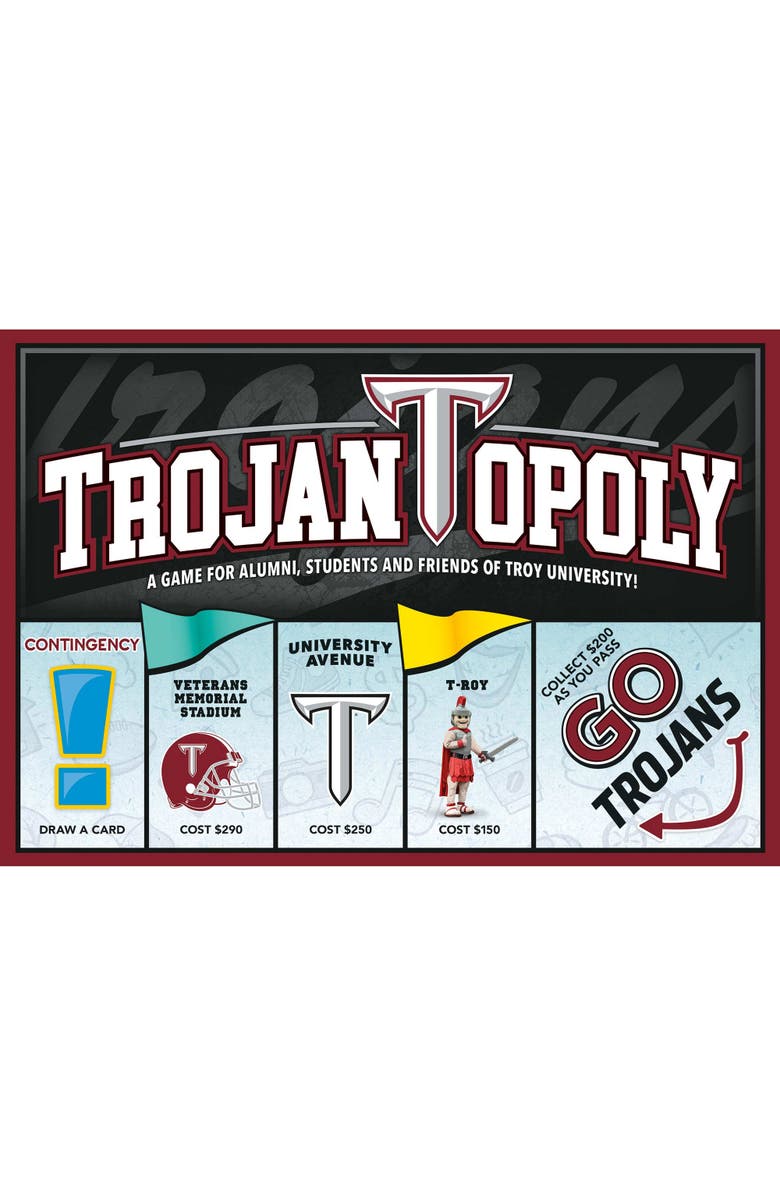 Late for the Sky Troy University Trojanopoly Monopoly Board Game, Main, color, Multicolored