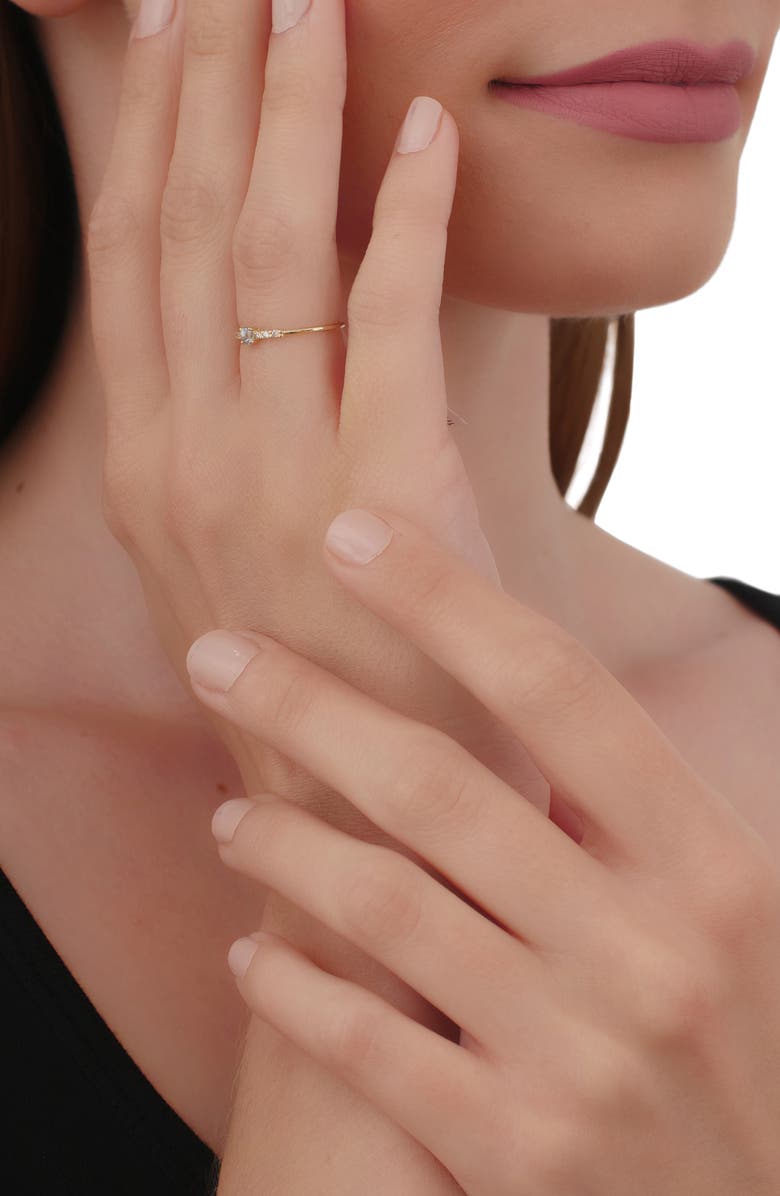 Bony Levy Iris Aquamarine & Diamond Ring, Alternate, color, 