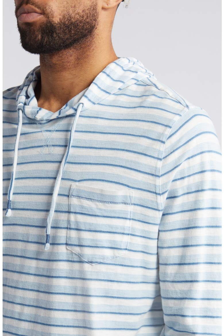 Anthony Indigo Stripe Hoodie, Alternate, color, INDIGO