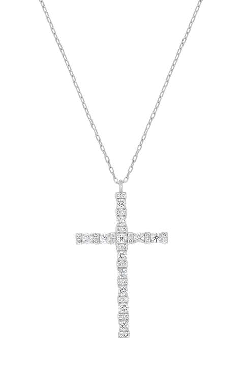 Mika Diamond Cross Pendant Necklace