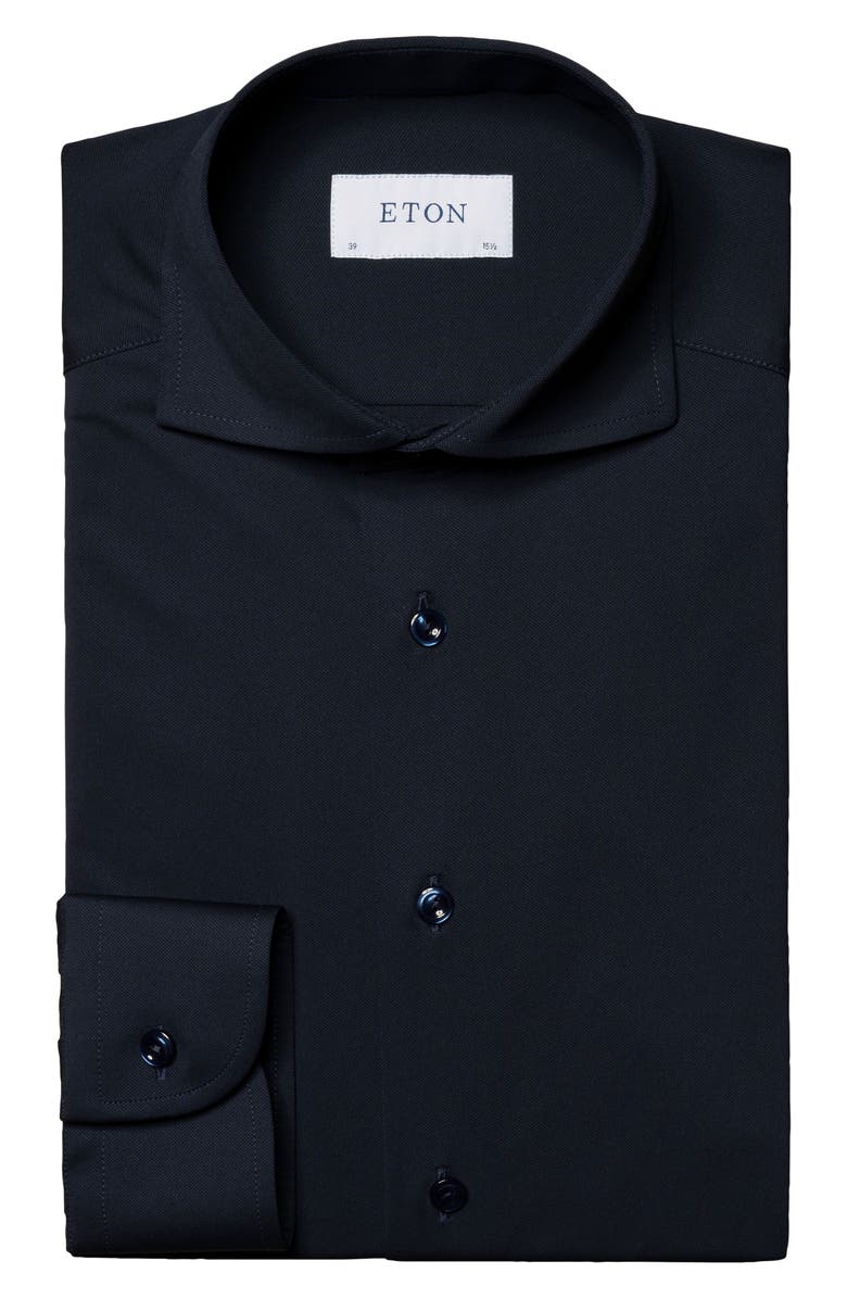 Eton Slim Fit 4-Way Stretch Cotton Dress Shirt, Alternate, color,