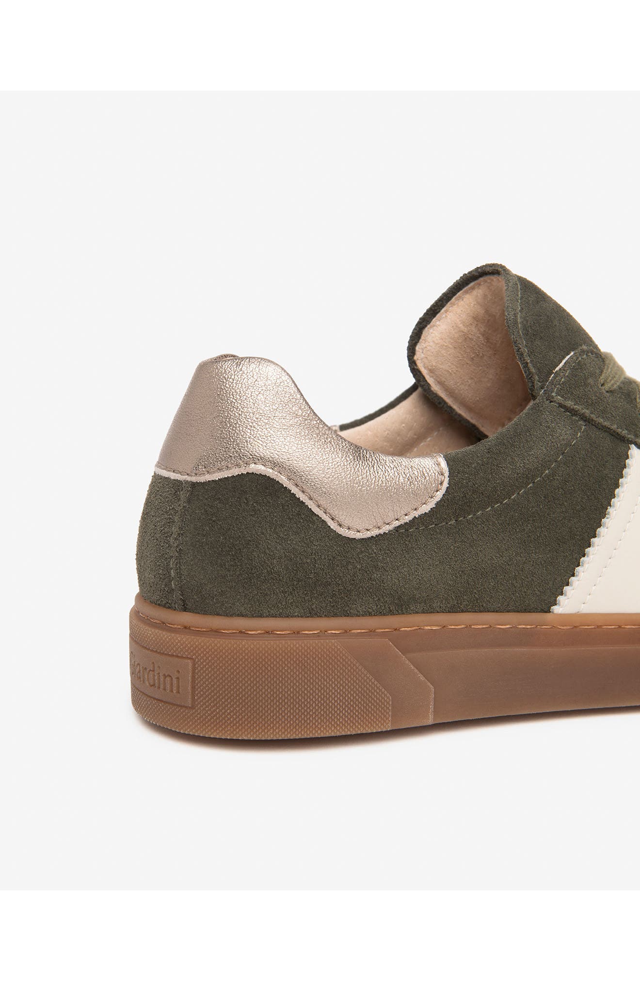 Retro Low Top Leather Sneaker, Alternate, color, OLIVE