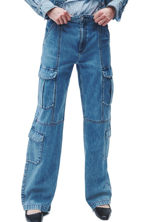 Featherweight Cailyn Wide Leg Cargo Jeans