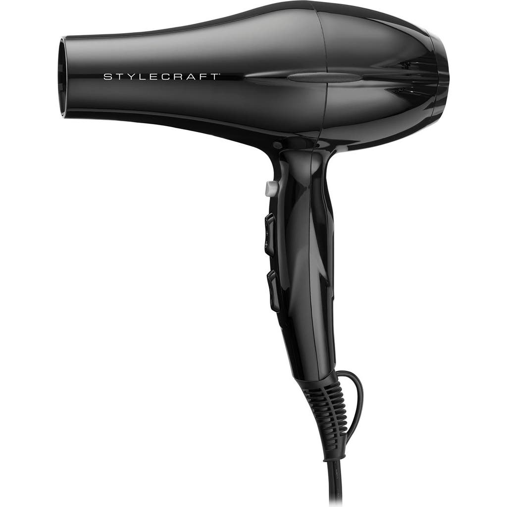 Stylecraft Stay-temp Ionic Hair Dryer In Black