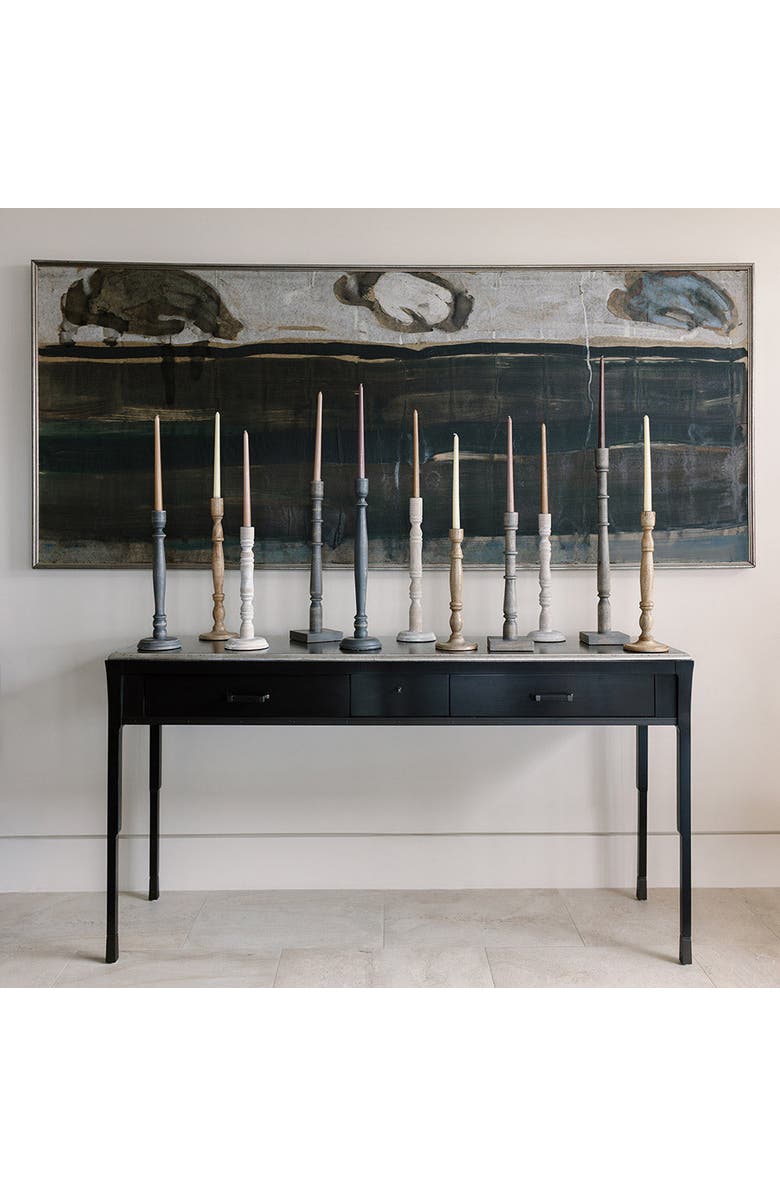 CG Hunter Tapered Candle Holder, Natural Wood, Alternate, color, Earth Tones