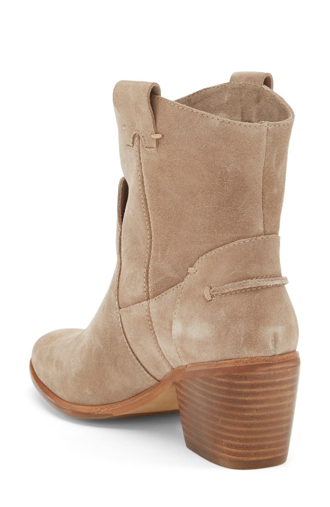 'Maves' Bootie (Nordstrom Exclusive), Alternate, color, BEIGE SUEDE