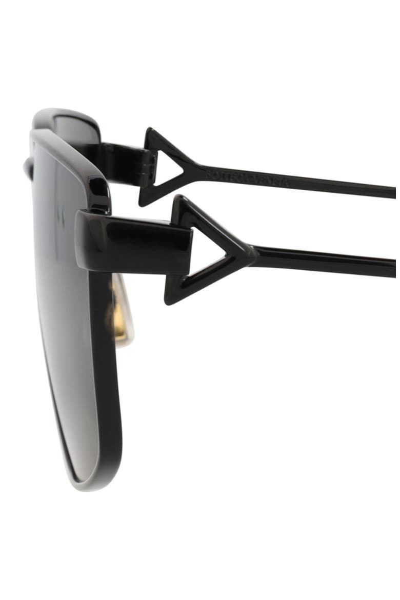 61mm Square Sunglasses, Alternate, color, BLACK BLACK GREY