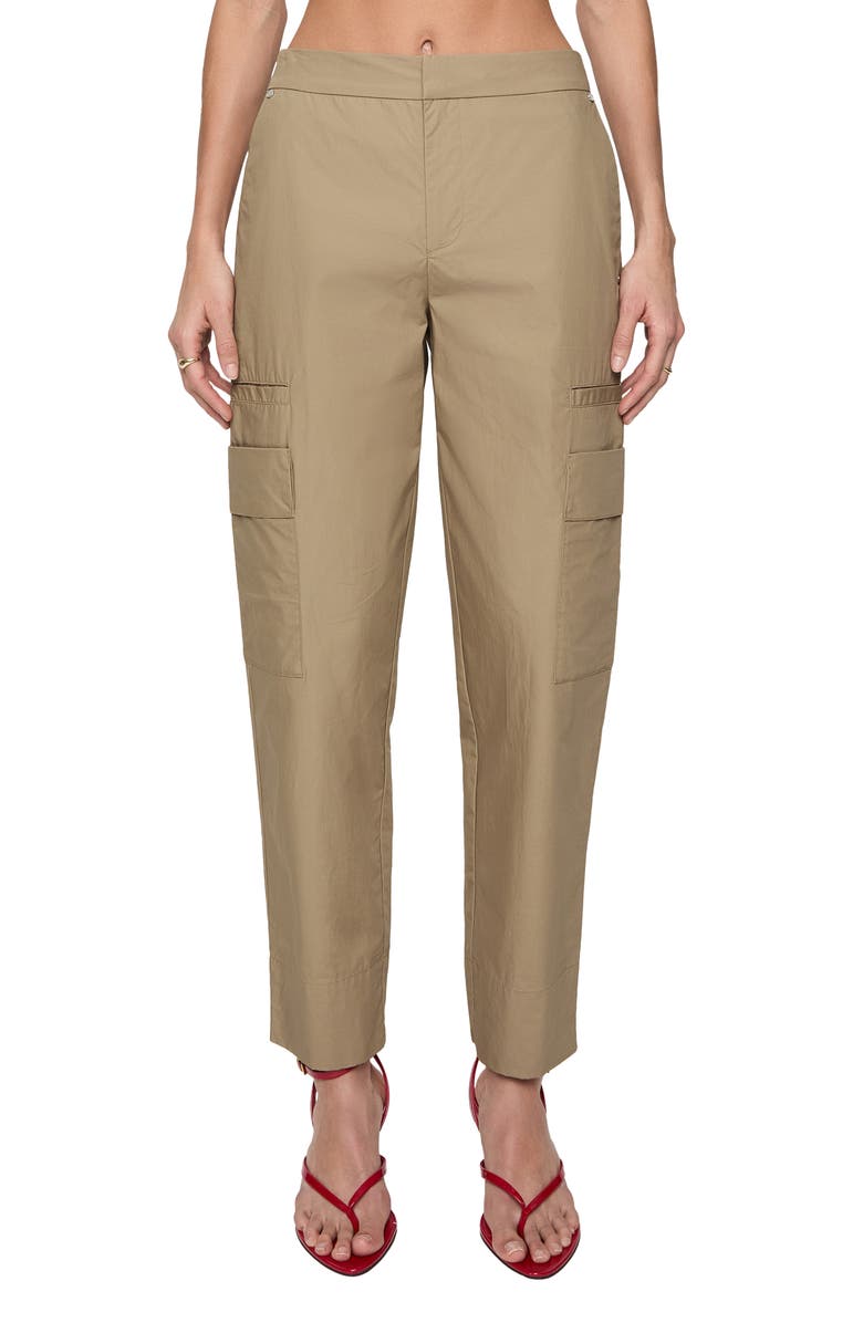 Rebecca Minkoff Callie Crop Straight Leg Pants, Main, color, Linen
