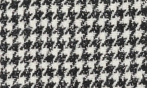 Nanette Lepore Houndstooth Button Gloves In Black