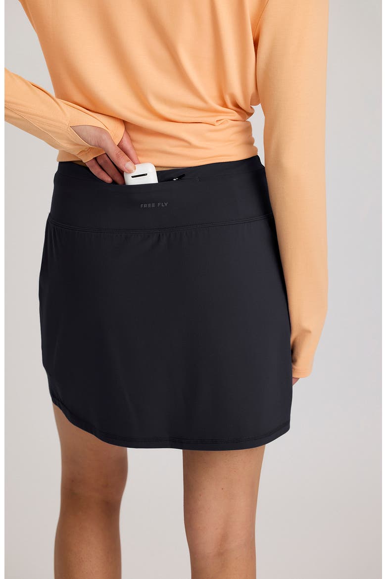 All Day UPF 50+ Skort, Alternate, color, BLACK