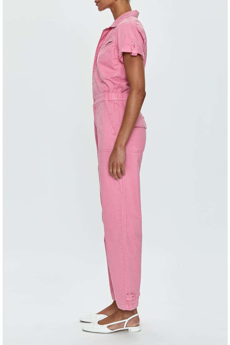 Campbell Cotton Utility Jumpsuit, Alternate, color, PEONY PINK